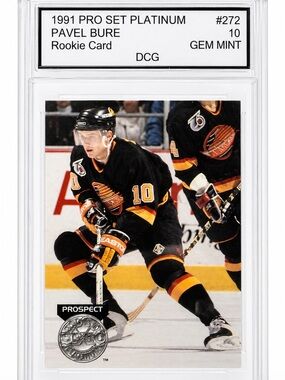 1991 Pavel Bure Rookie Card - Black & Orange